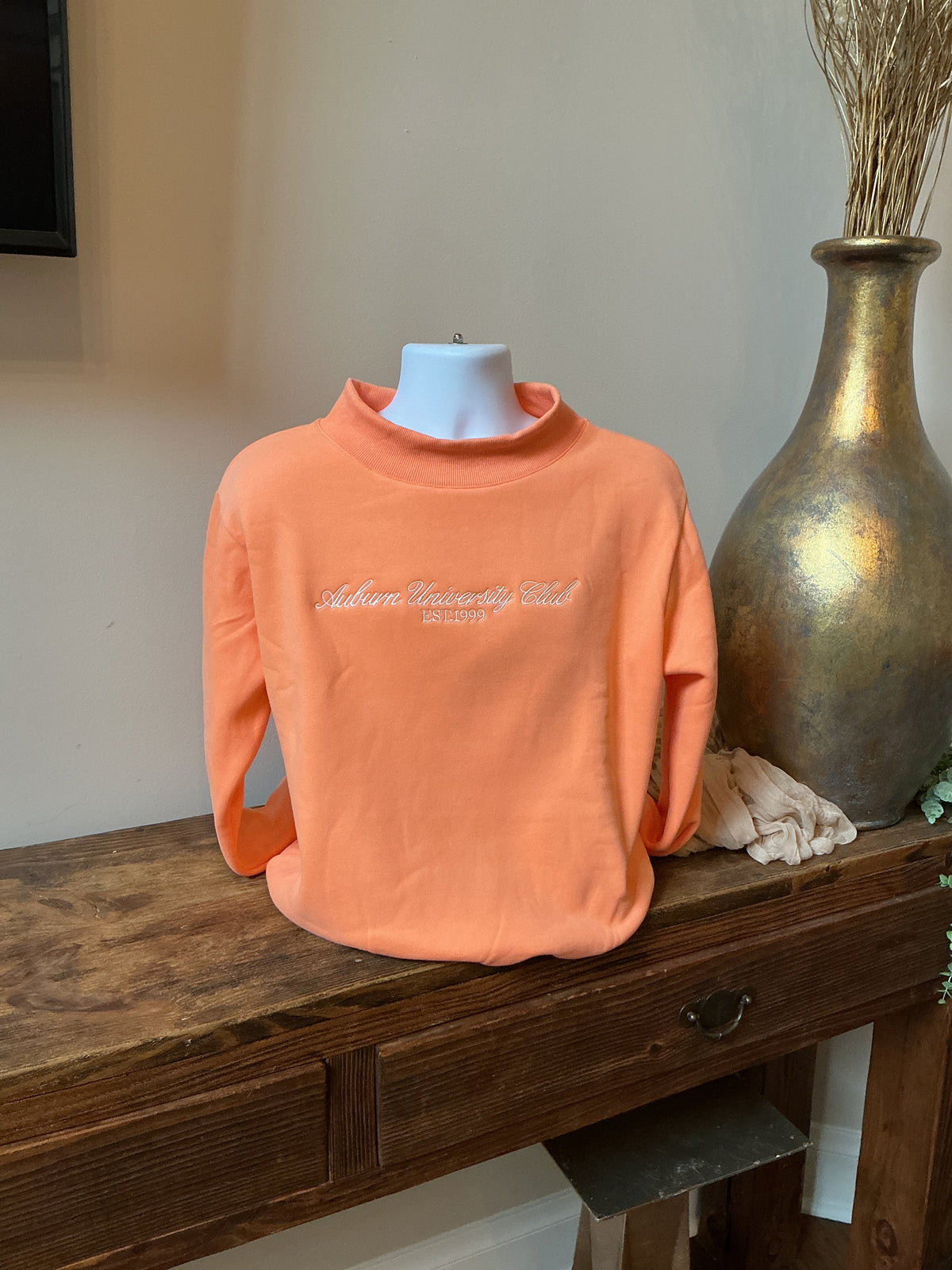 Auburn University Club Scripted Mock Neck Sweatshirt