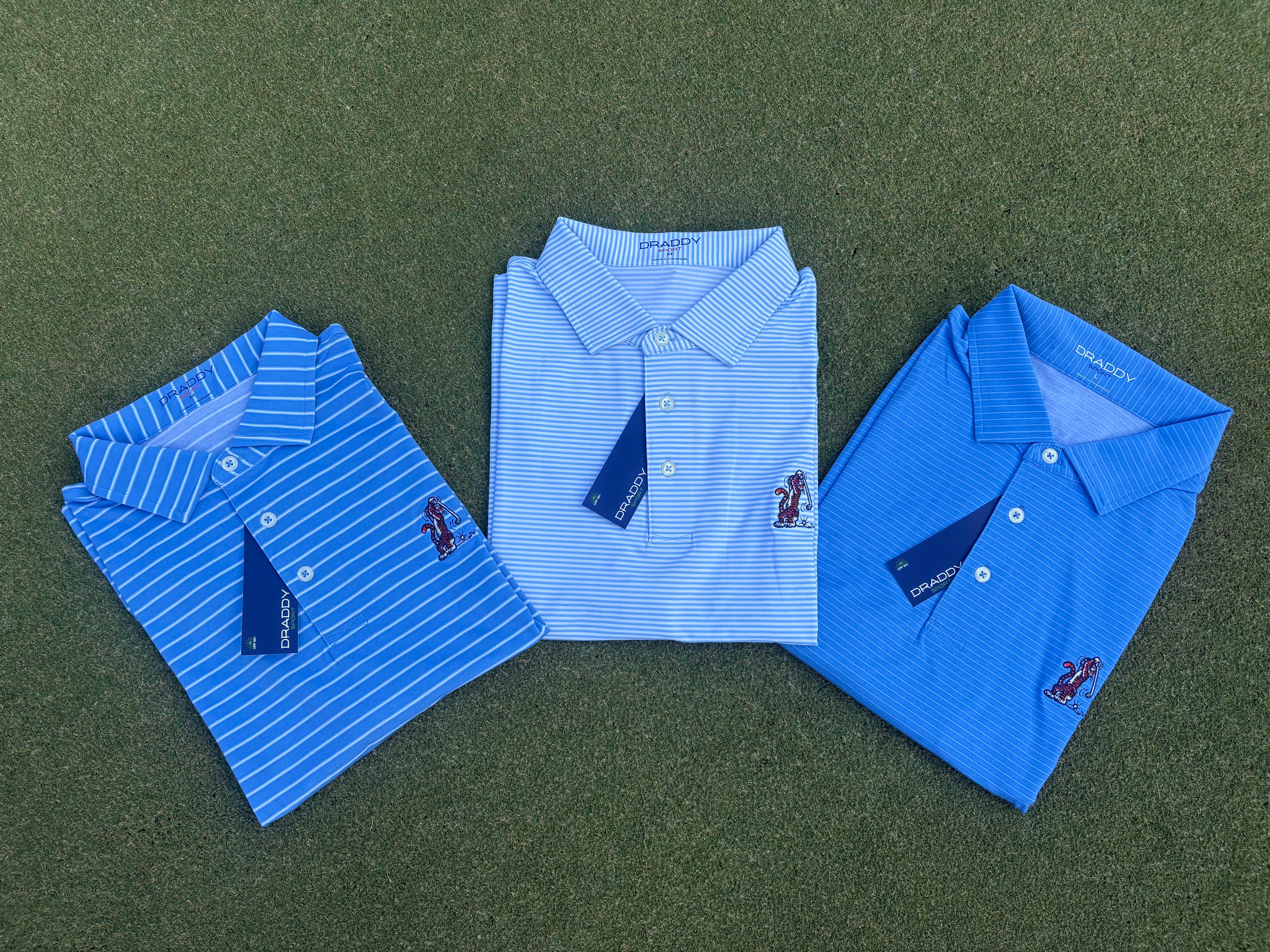B. Draddy Sport Striped Polo