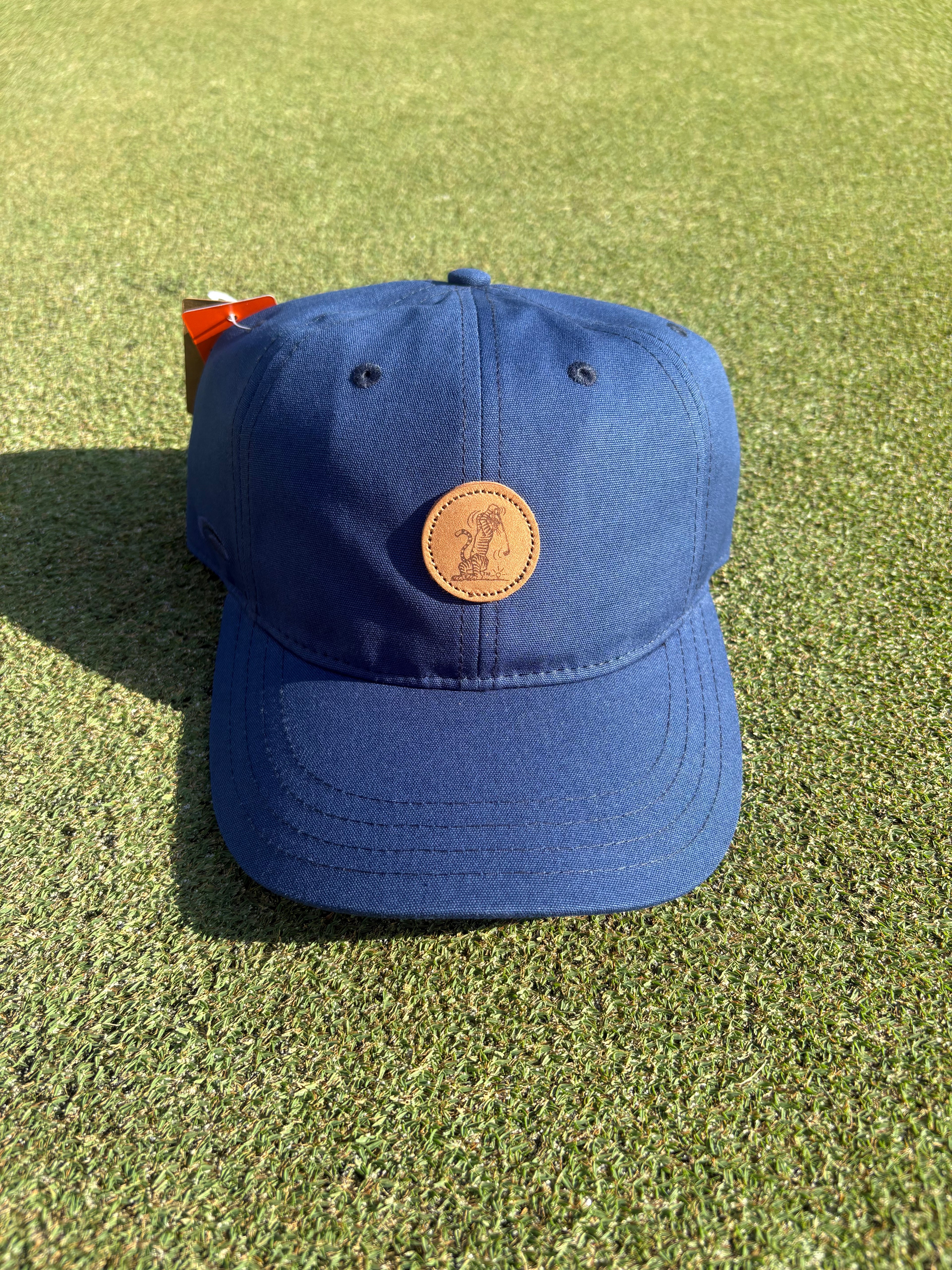 Pukka Swingin’ Aubie Leather Patch Dad Hat