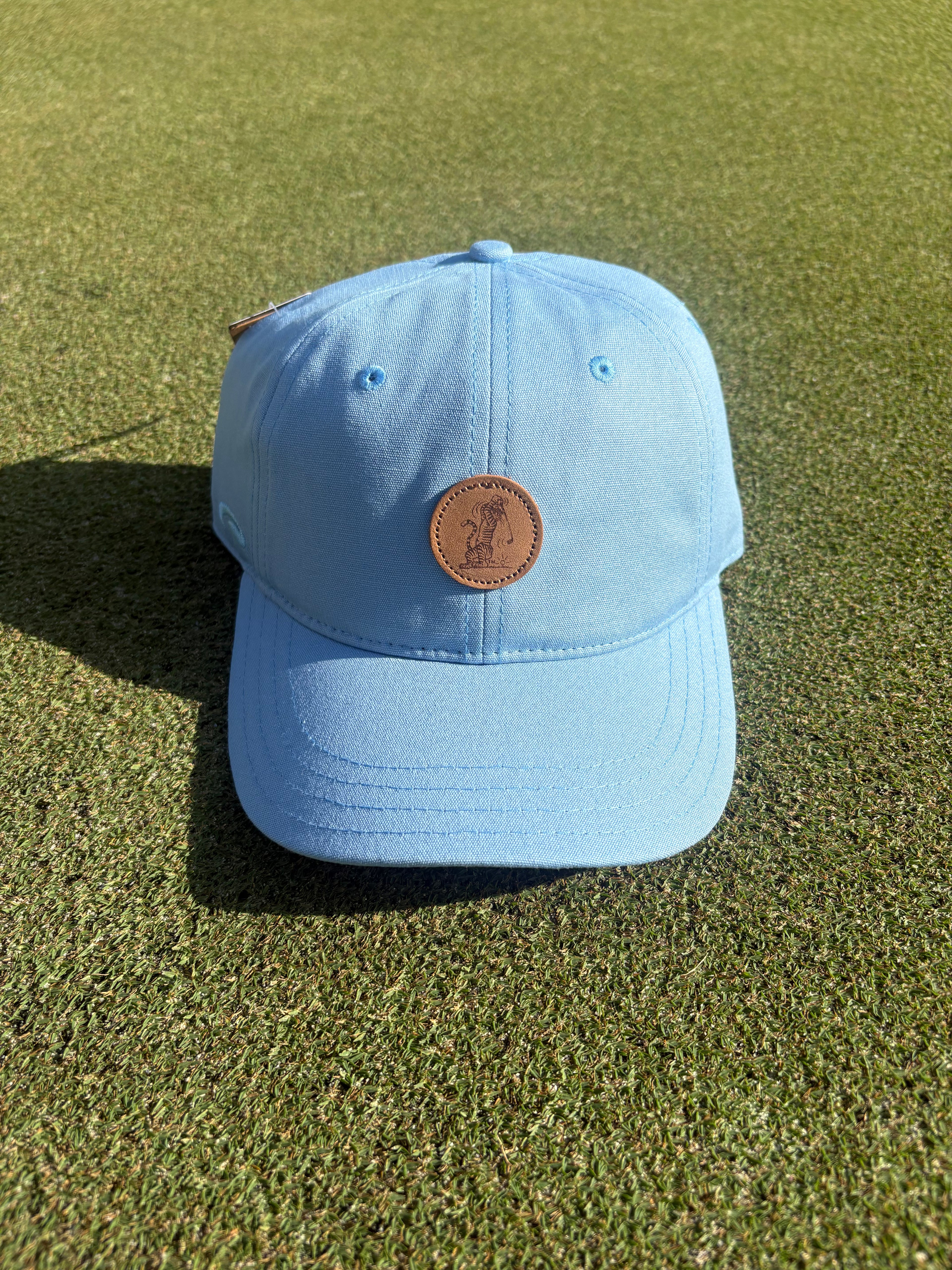 Pukka Swingin’ Aubie Leather Patch Dad Hat