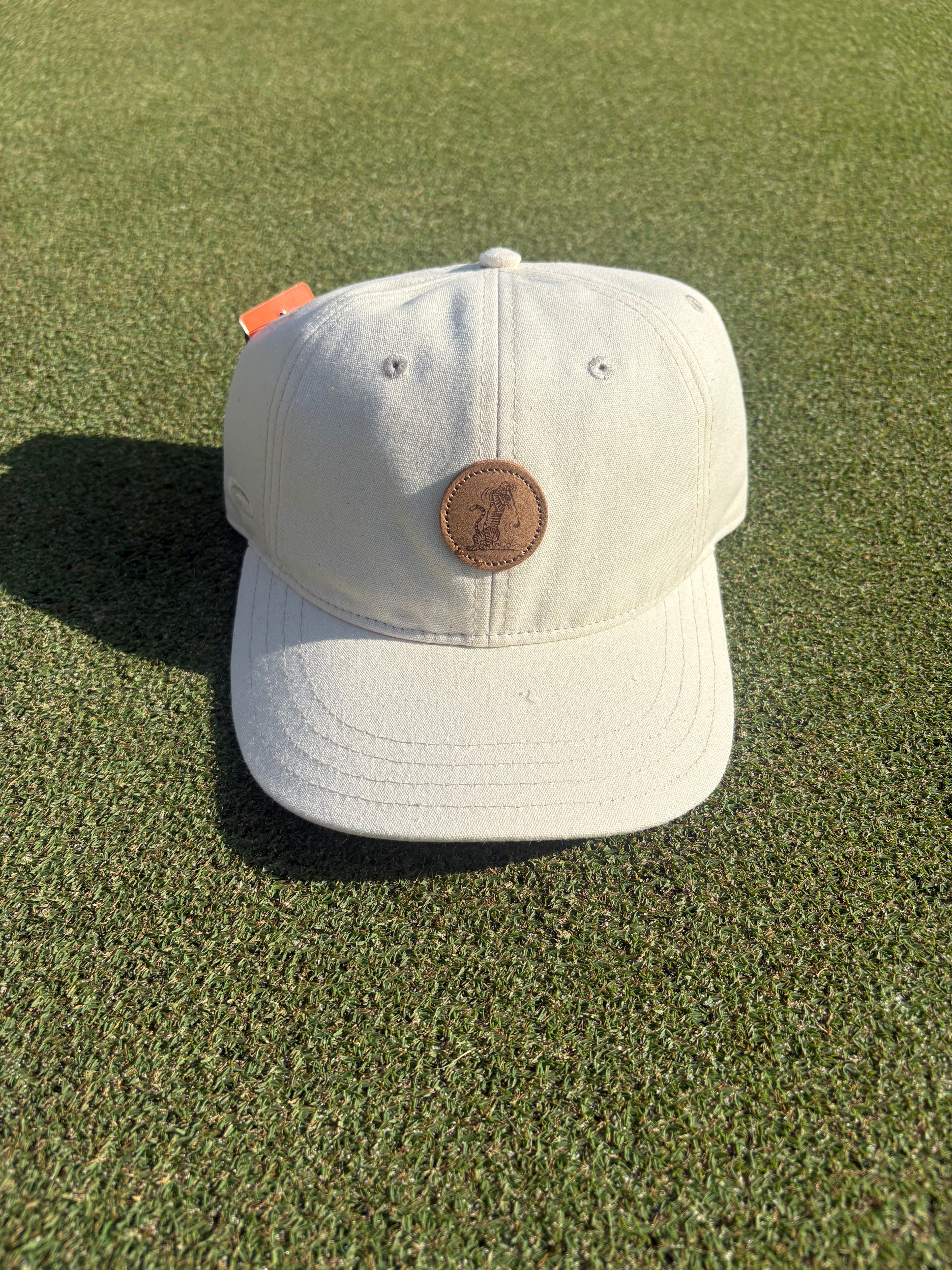 Pukka Swingin’ Aubie Leather Patch Dad Hat