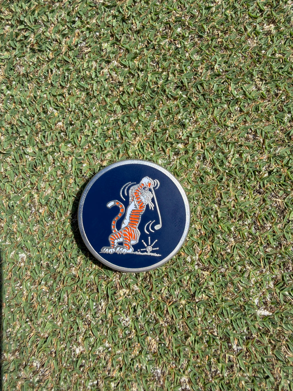 PRG Nickel Swingin’ Aubie Reversible Ball Marker