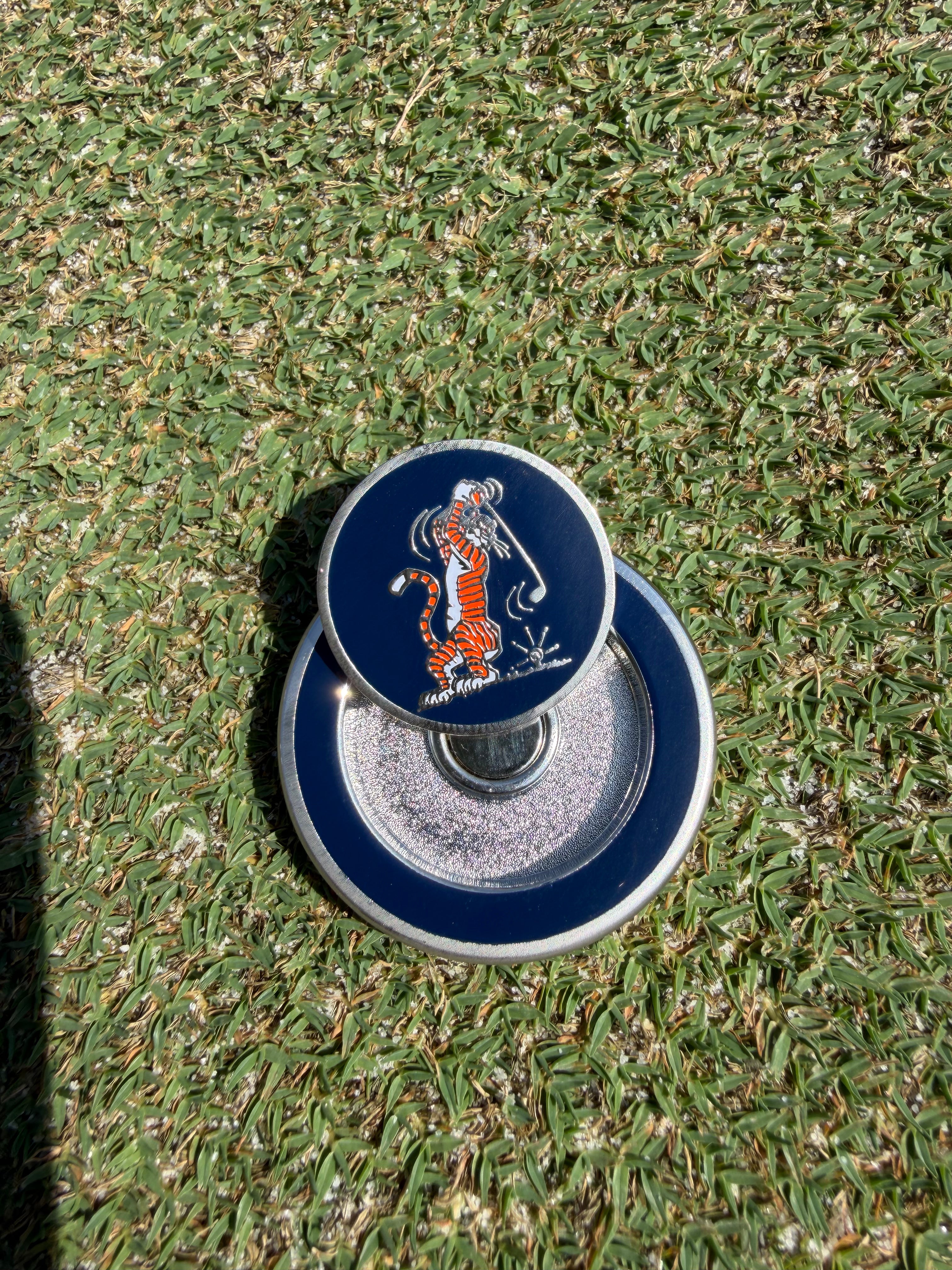 PRG Nickel Swingin’ Aubie Reversible Ball Marker
